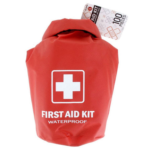 All Purpose First Aid Kit, Waterproof Dry Bag, Red - First Aid