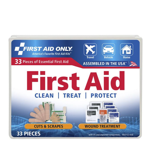 All Purpose First Aid Kit, 34 Pieces - First Aid