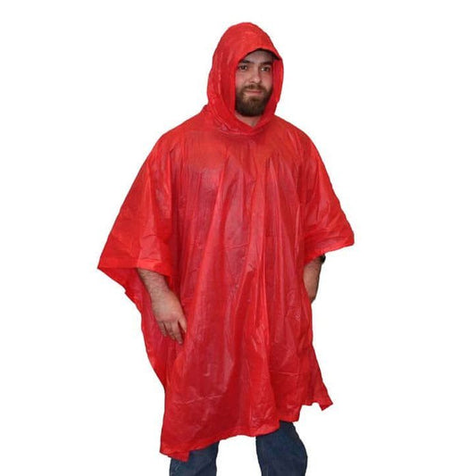 Vinyl Emergency Poncho - Warmth & Shelter